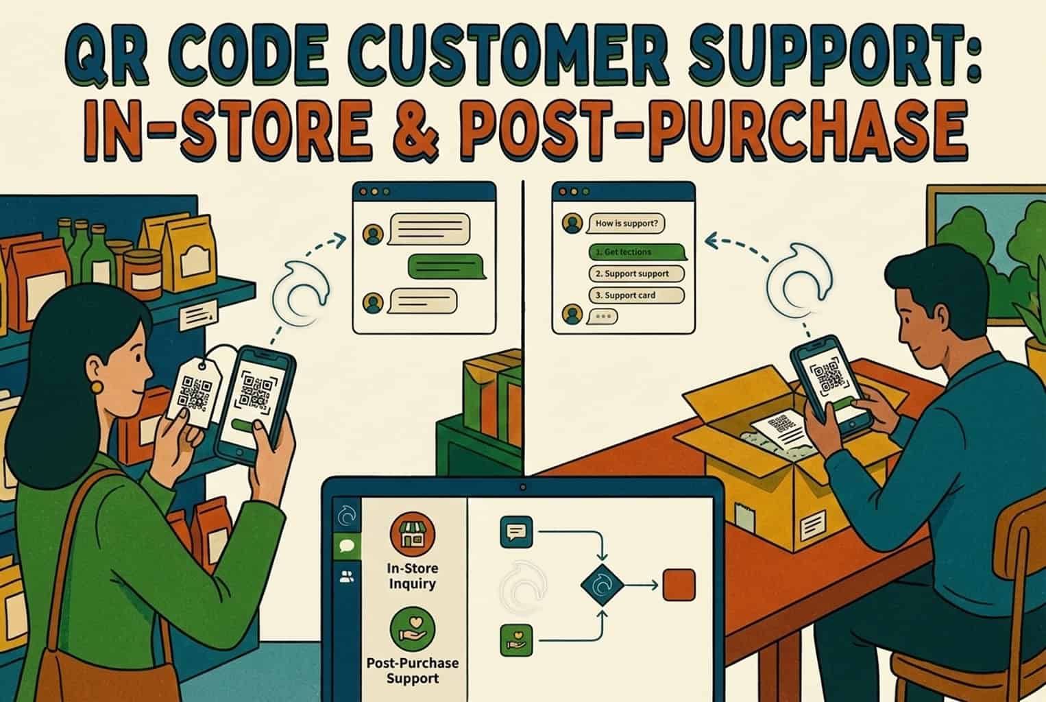 QR Code Customer Support: In-Store and Post-Purchase